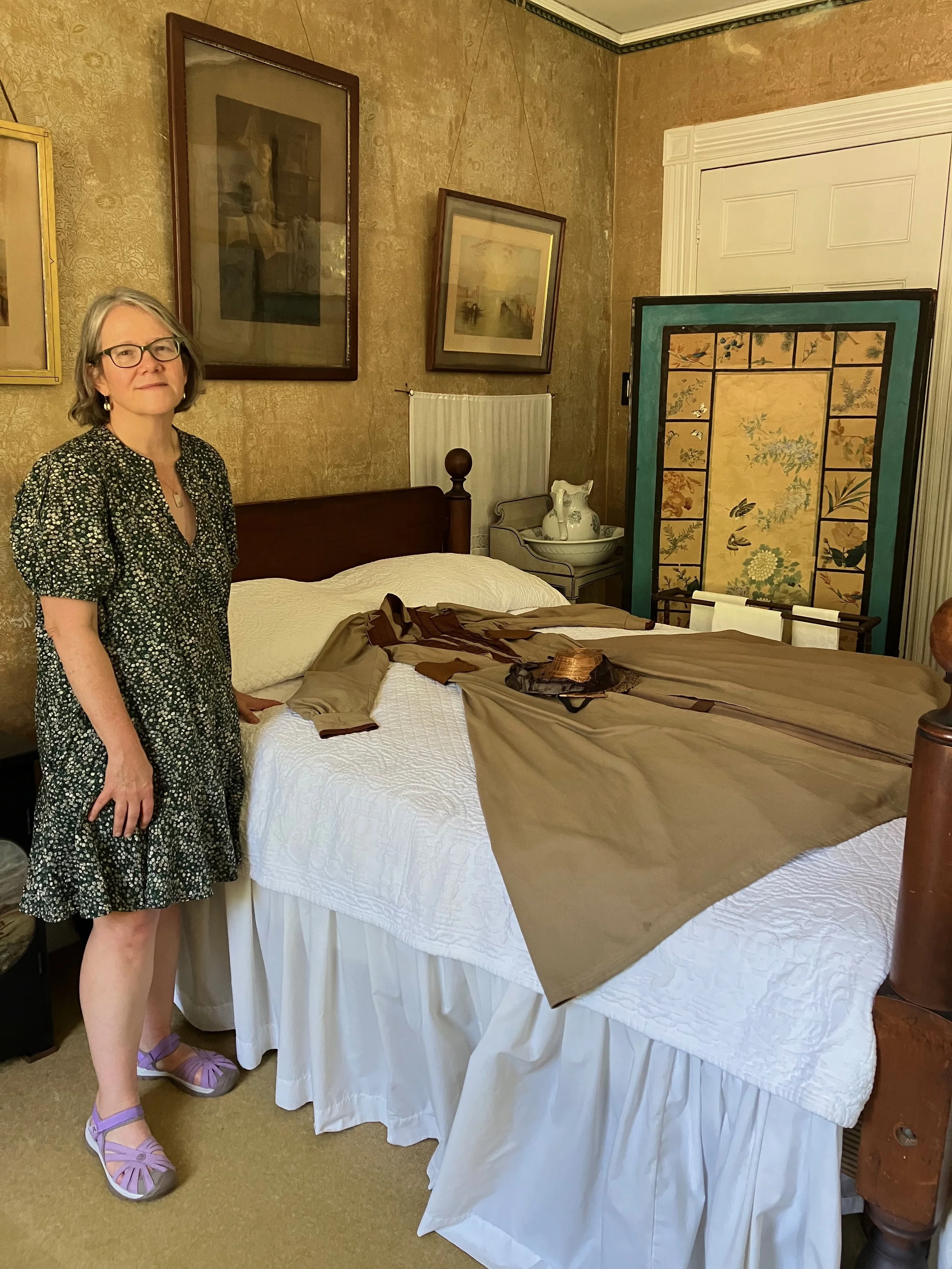 Author Kate Culkin in Ellen’s bedroom