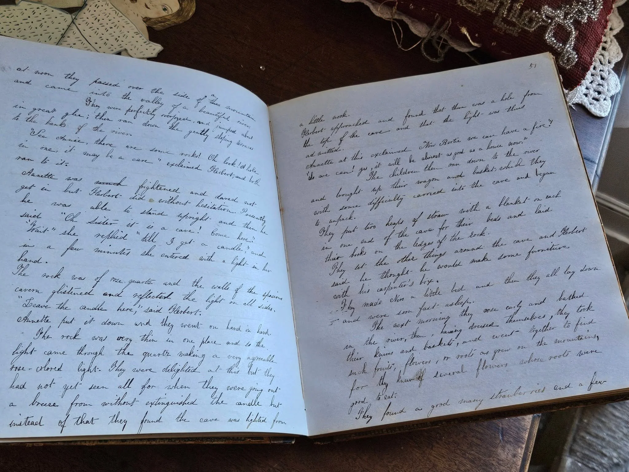Pages from Ellen's notebook