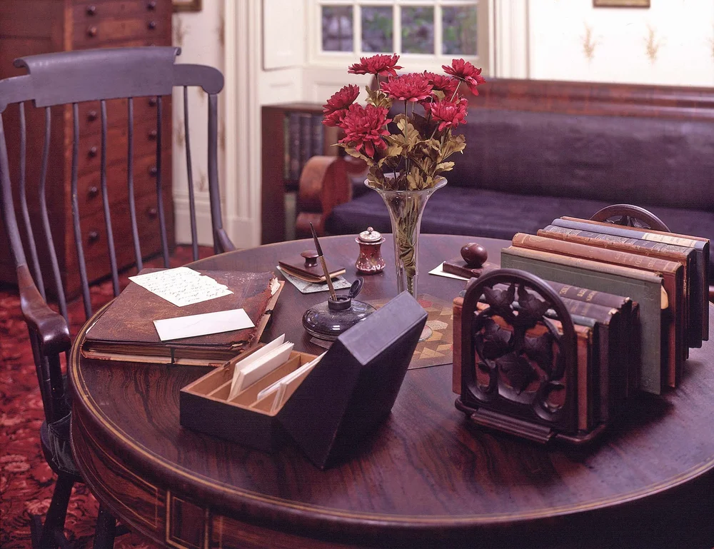 Emerson's writing table in the Concord Museum