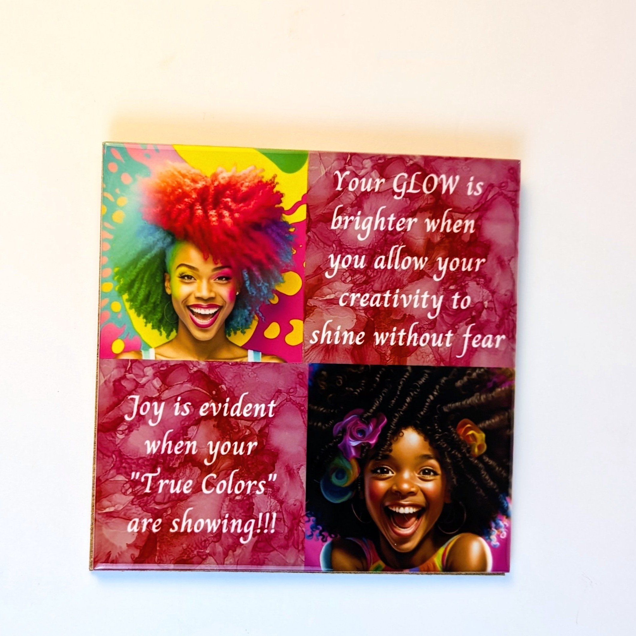 Showcasing a beautifully designed girl with a powerful, encouraging quote to motivate and uplift.