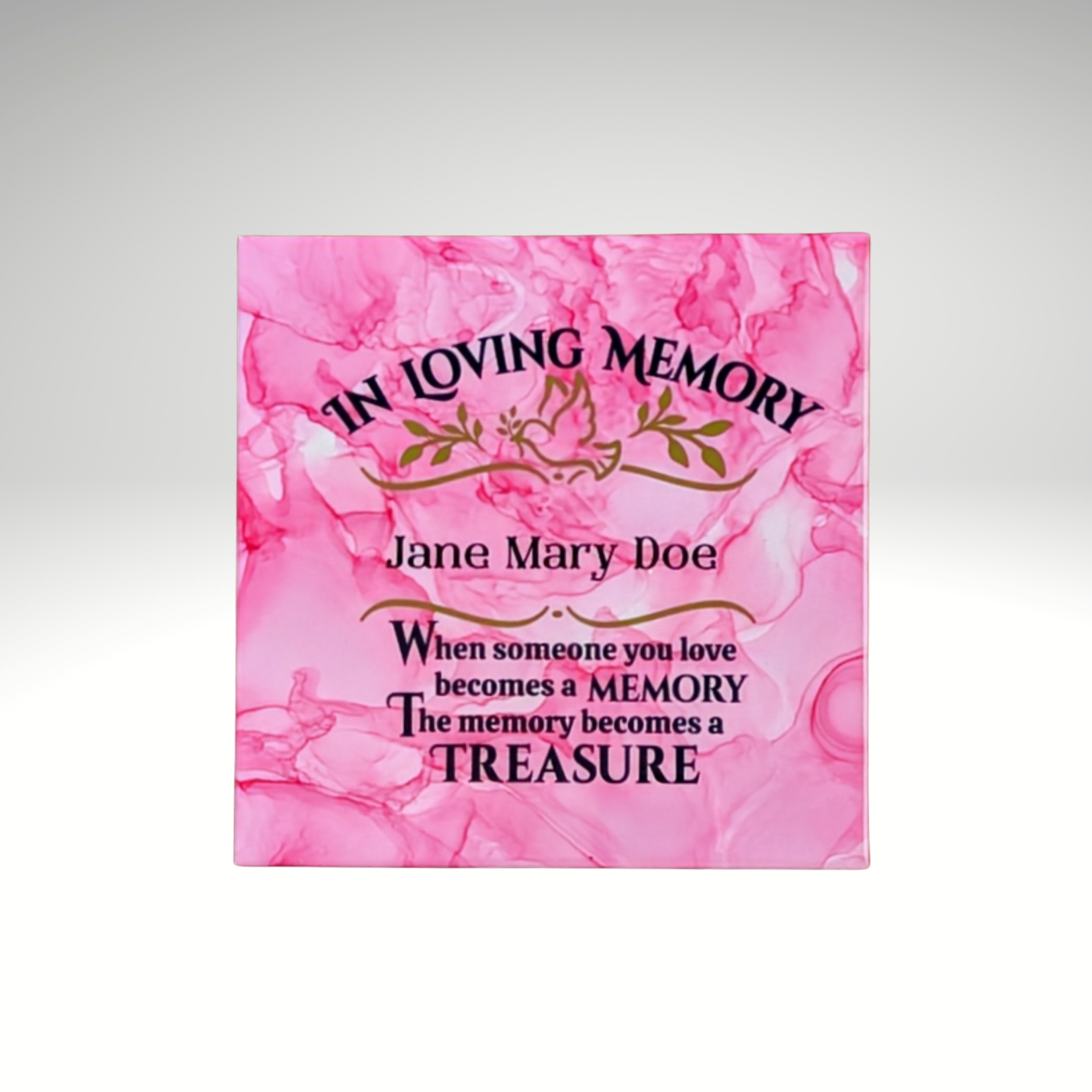 "In Loving Memory" Ceramic Tile Decor