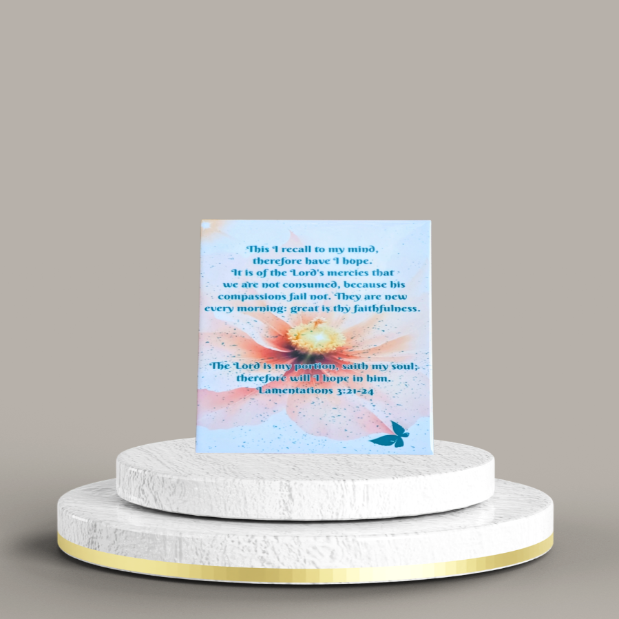 6 x  6 inch I have hope ceramic tile