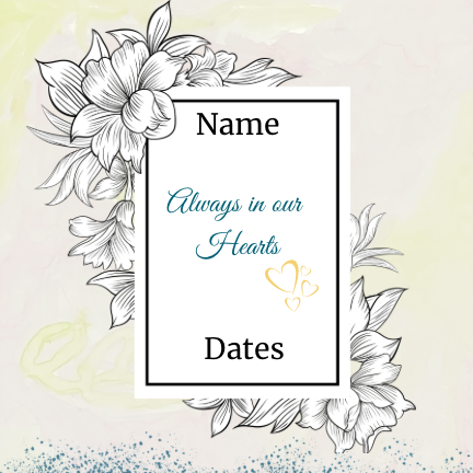 Always in our hearts sympathy tile