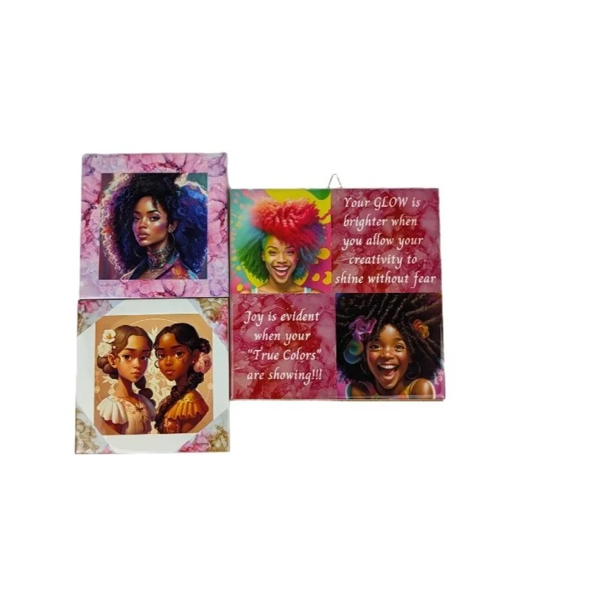 Empowered Women Ceramic Tile Art Set