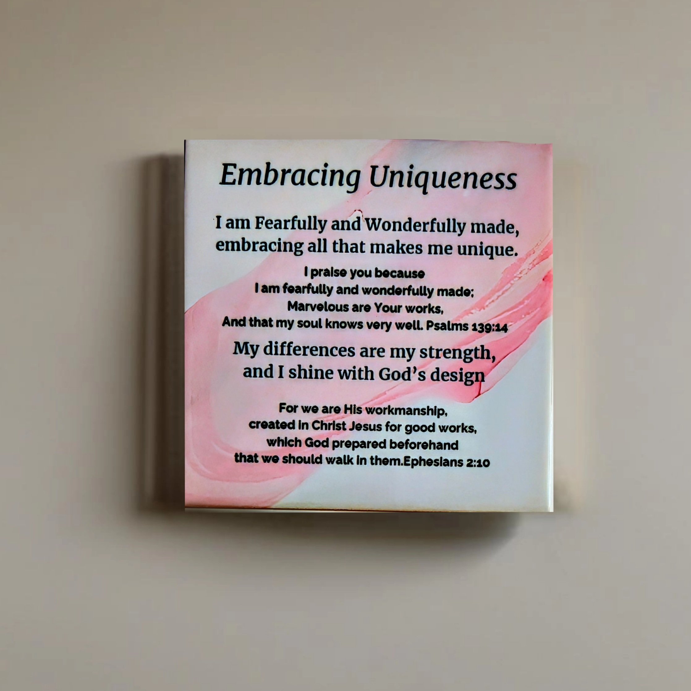 6 x 6-inch Embracing Uniqueness Ceramic Tile