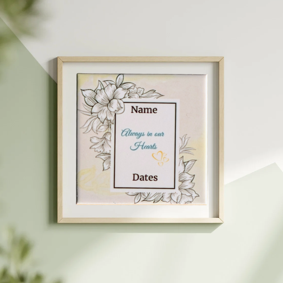 Always in our heart ceramic tile