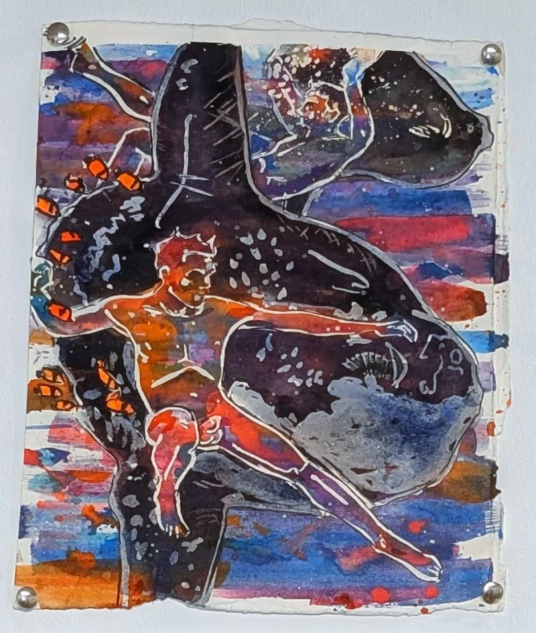 The Mola Dream, same inks, bleach and resist. That they all started with M was a consicidence.