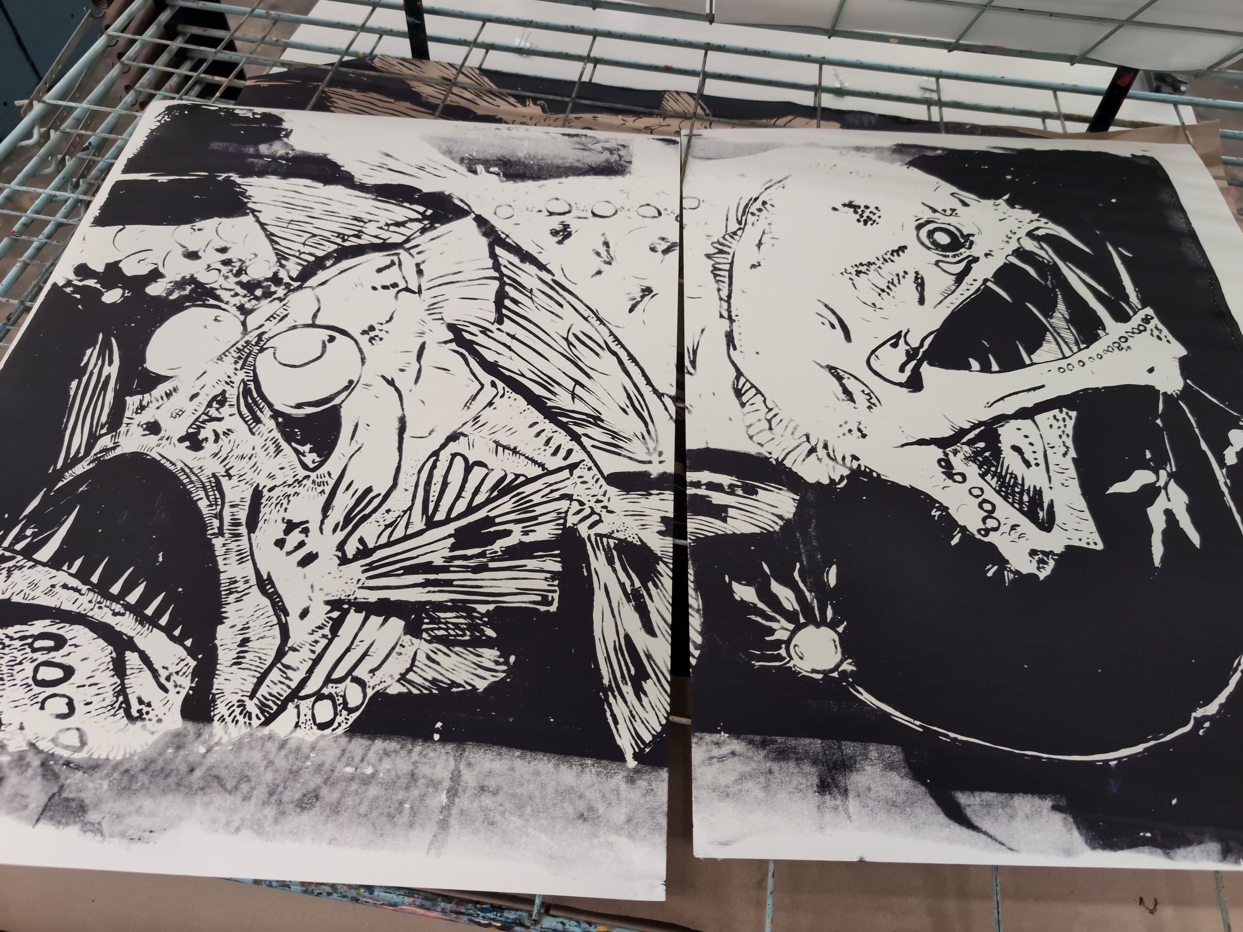 This one didn't print well, need more pressure on the squeegee.