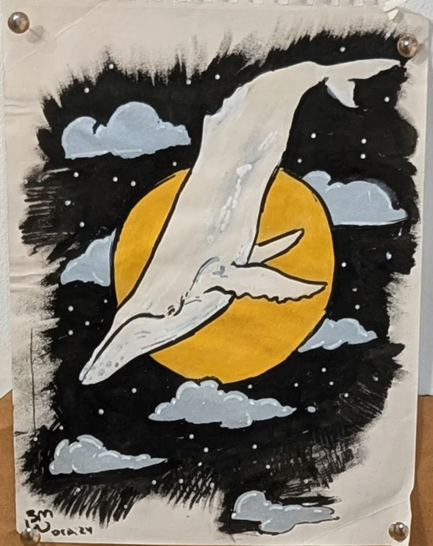 Migaloo Moon, marker.  2024