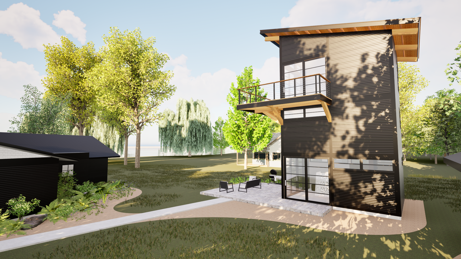 Exterior View of Tiny House Tower