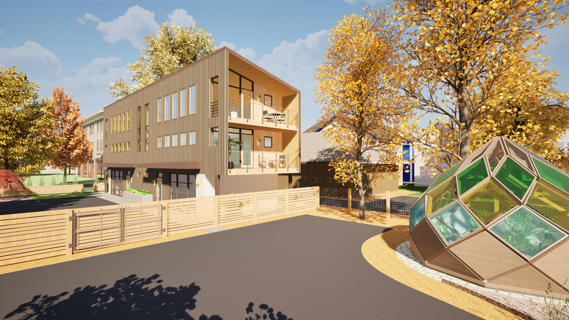 Exterior Perspective View 