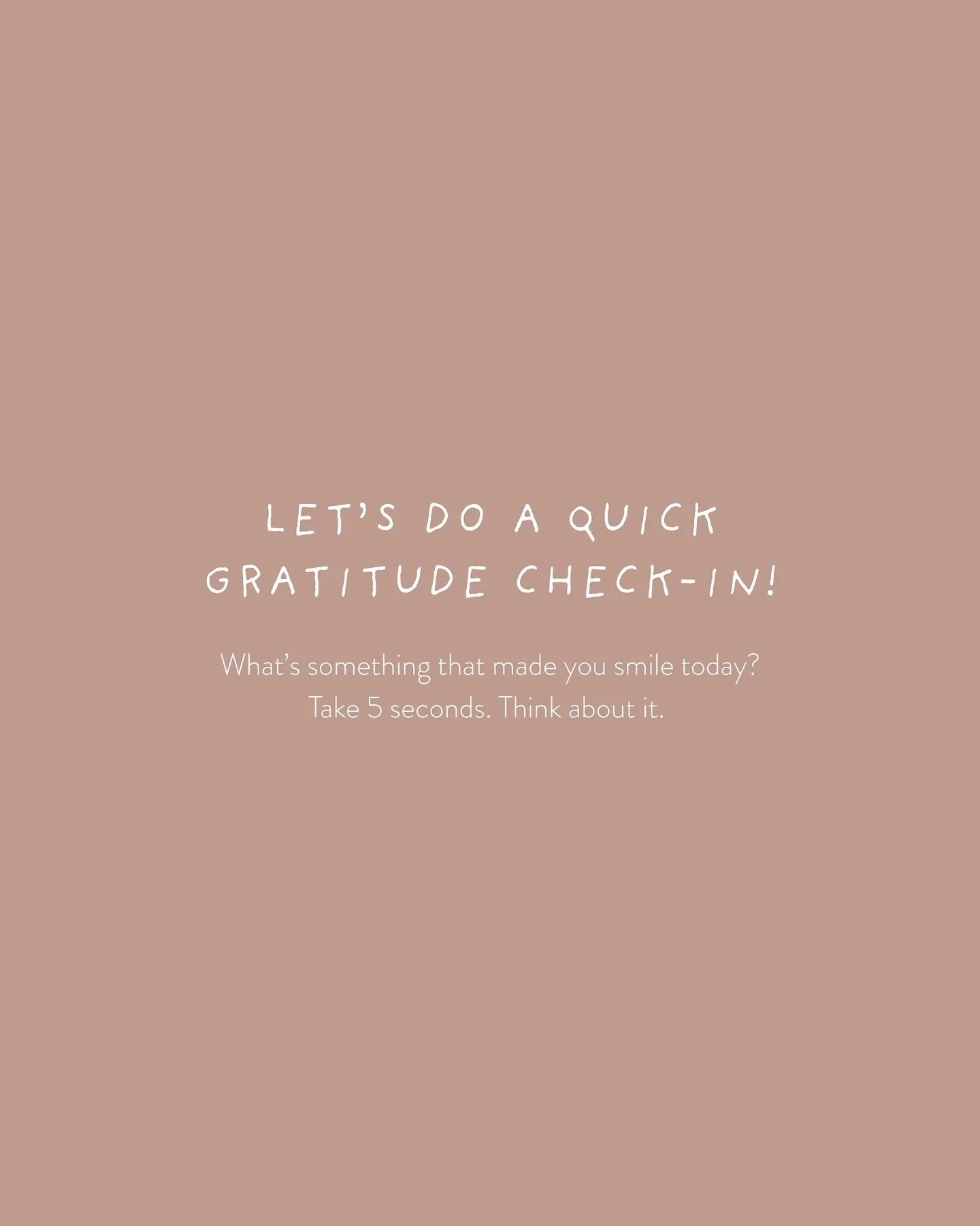 Tell us something (big or small) that made you smile today ☀️
