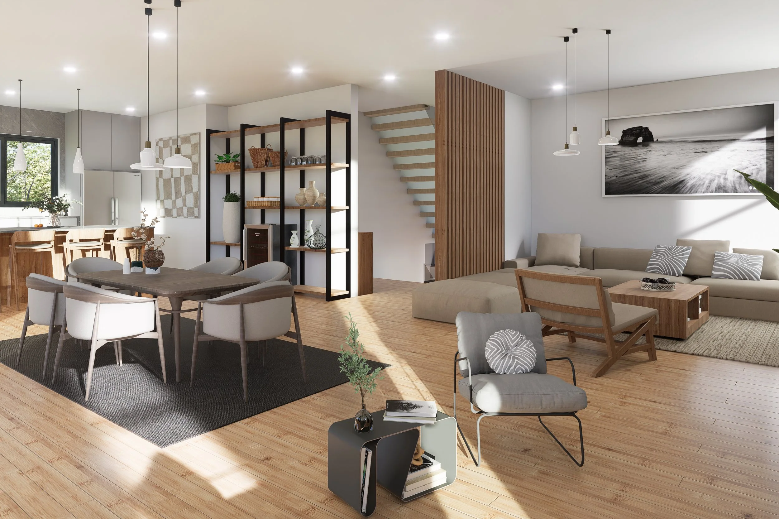 myoko luxury home for sale living dining area