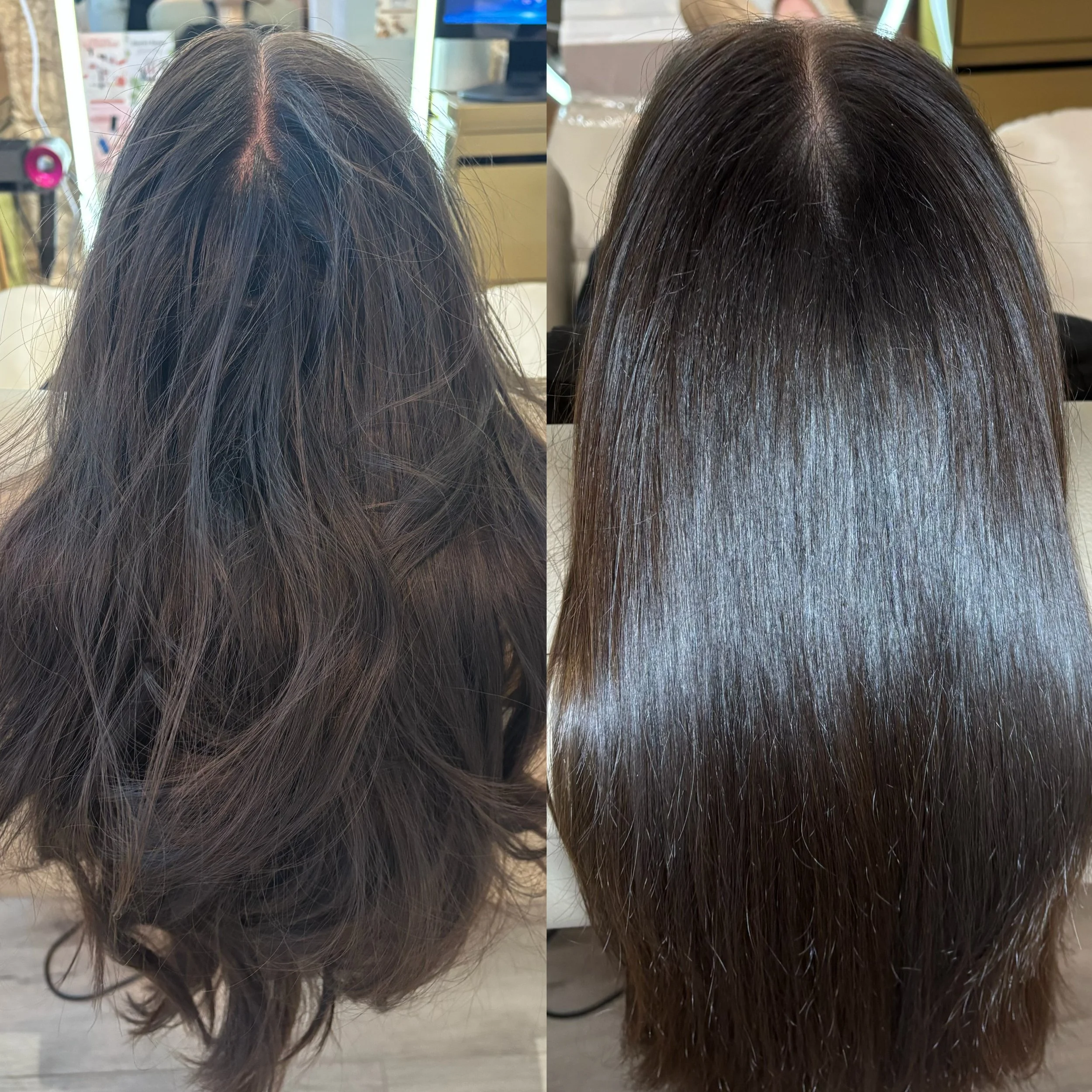 Before After Keratin Scalp Facial