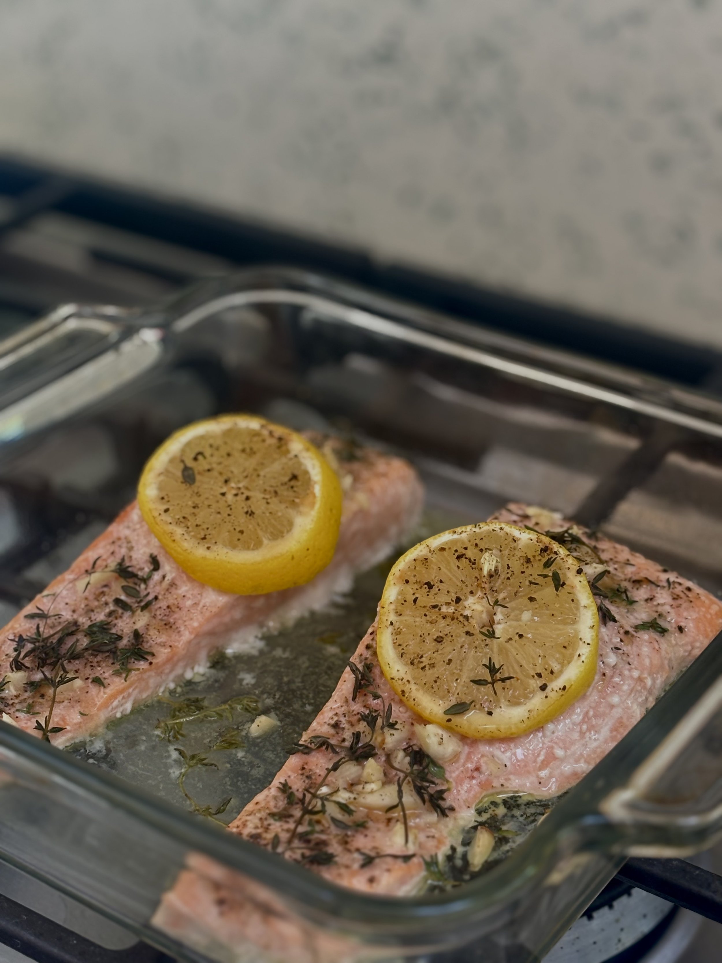 Garlic Citrus Baked Salmon