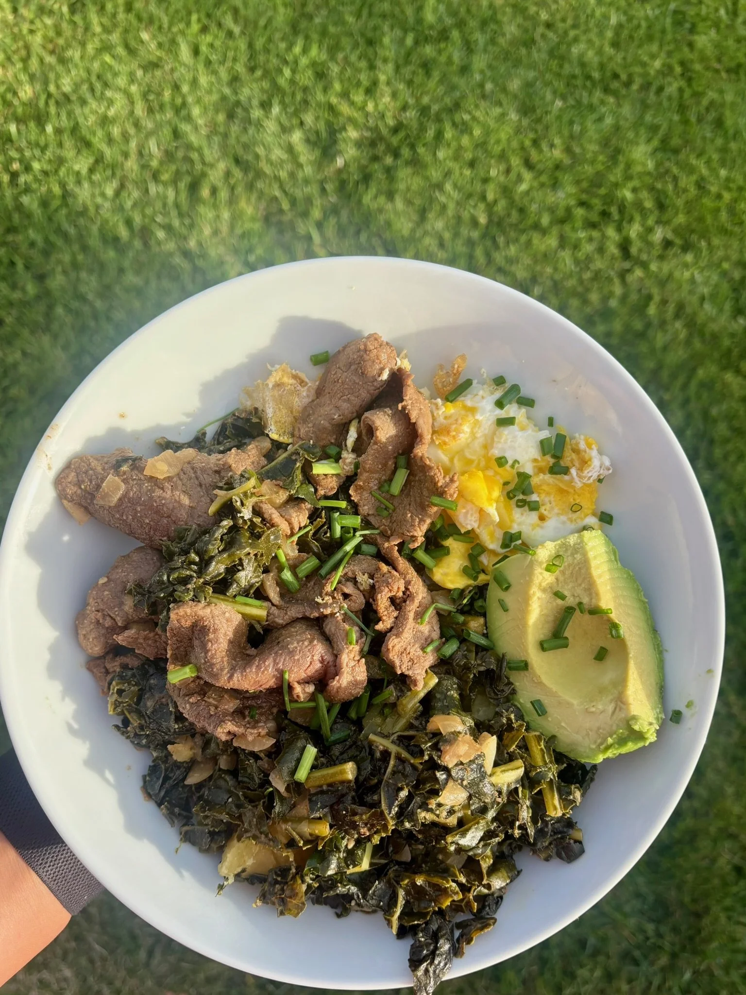 Smokey Spring Steak &amp; Eggs