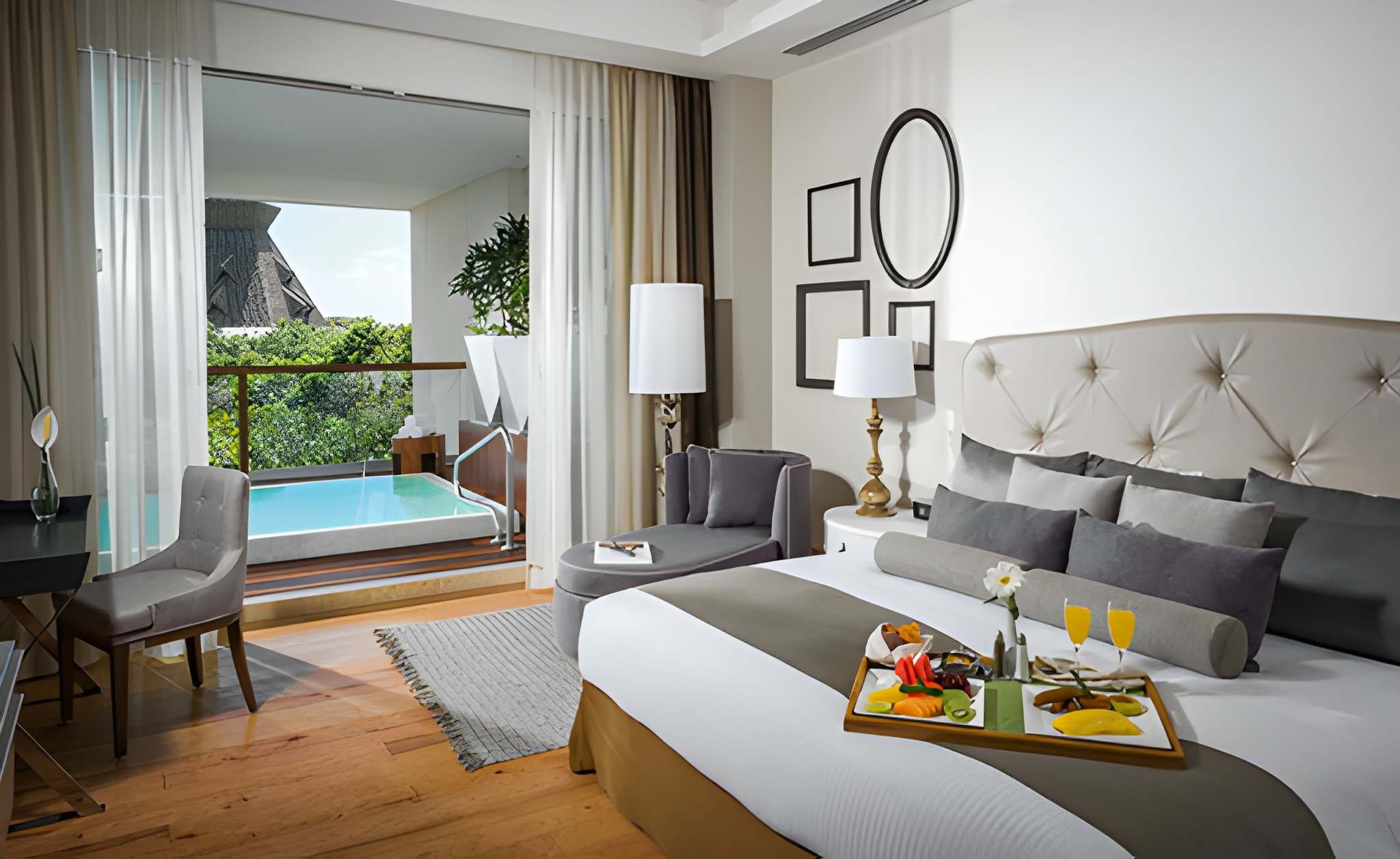 Grand Luxxe Three Bedroom Spa Suite - Riviera Maya - King Bedroom