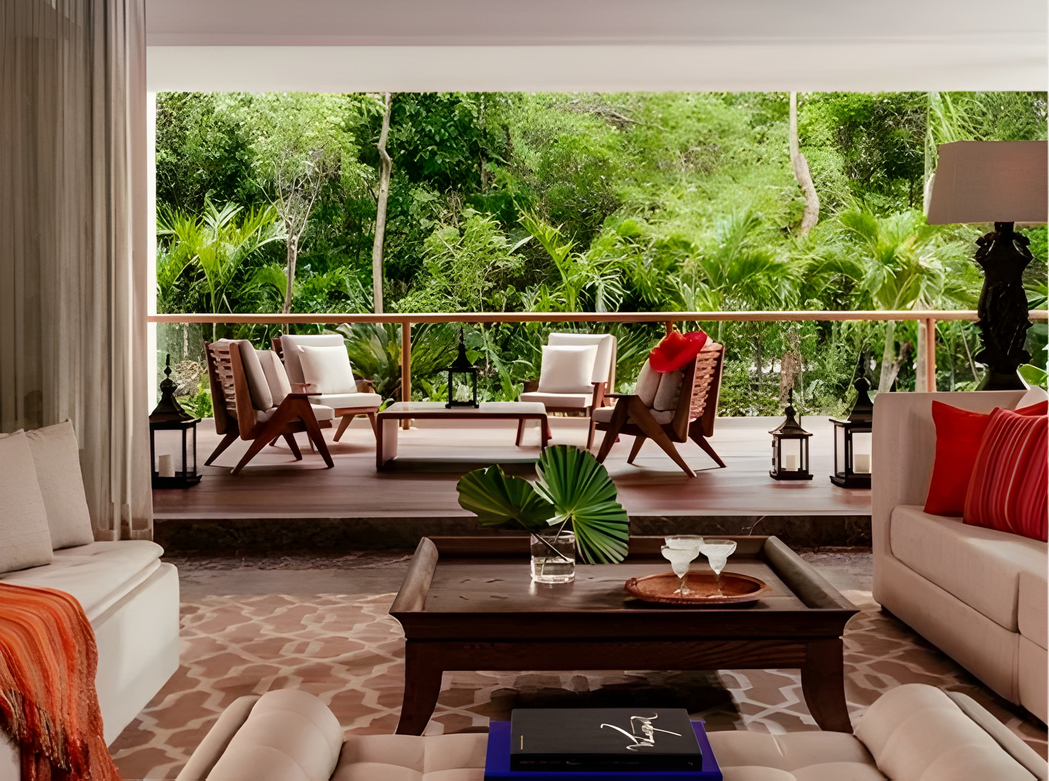 Four Bedroom Residence - Riviera Maya - Living Room