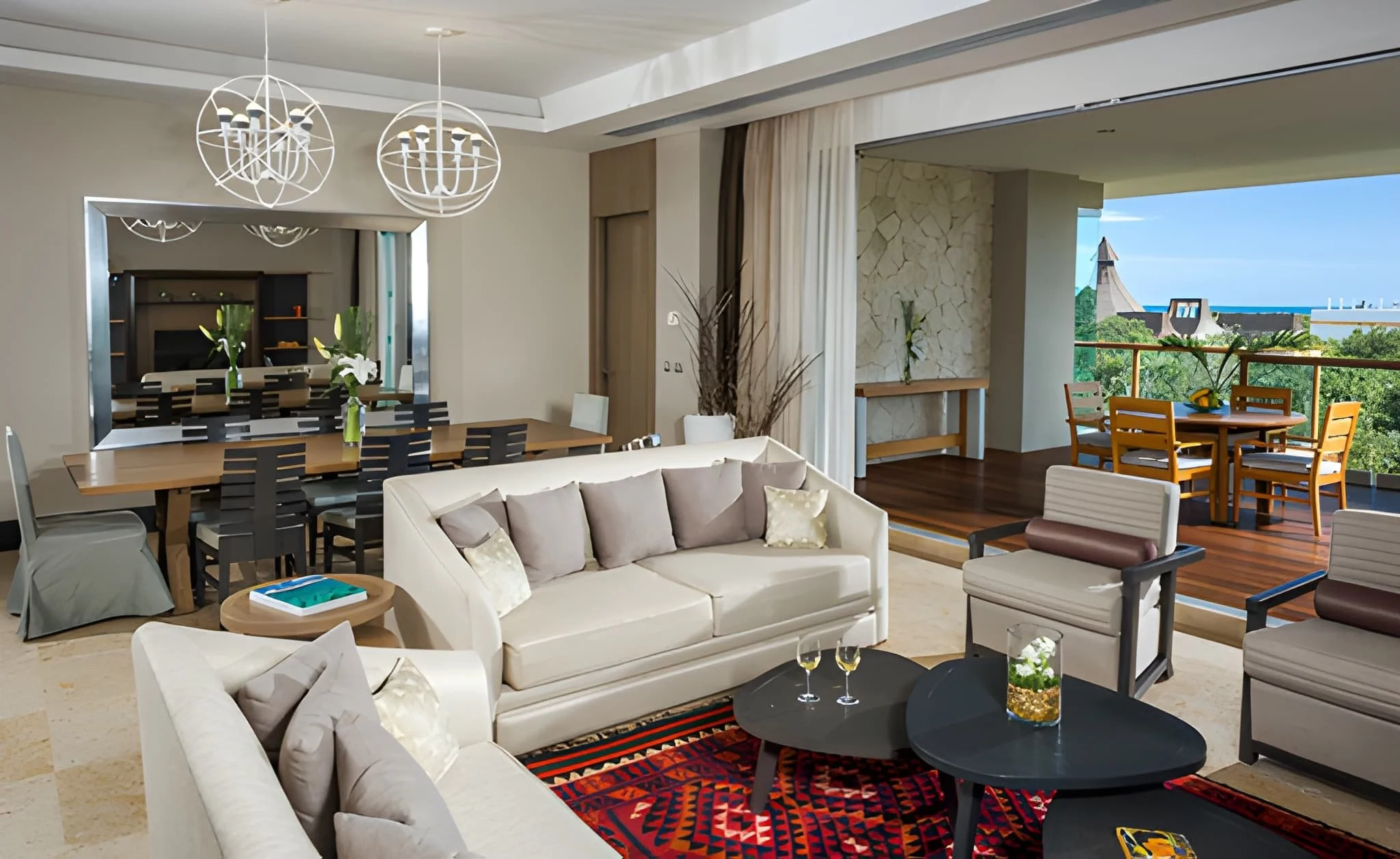 Grand Luxxe Three Bedroom Spa Suite - Riviera Maya - Living Room