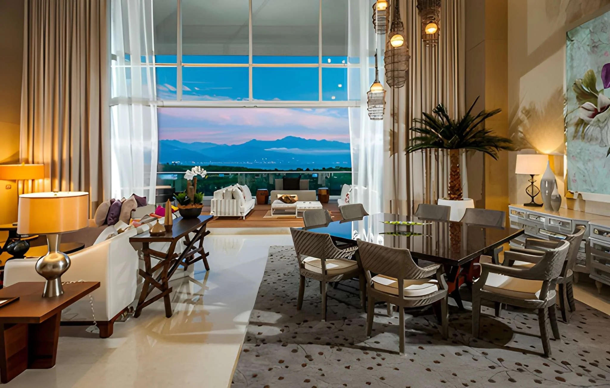 3 Bedroom Grand Luxxe Residence Loft - Nuevo Vallarta - Dining Room View