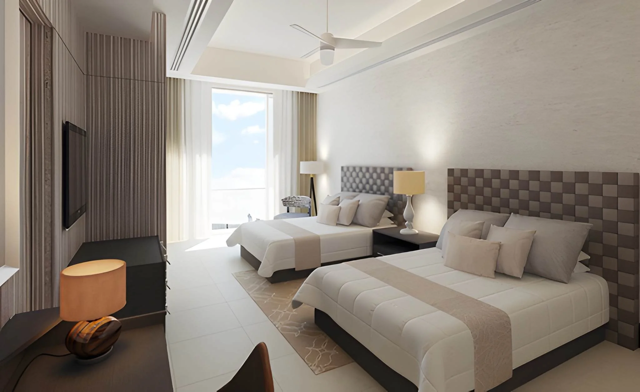 Grand Luxxe Three Bedroom Spa Suite - Nuevo Vallarta - Double Bedroom