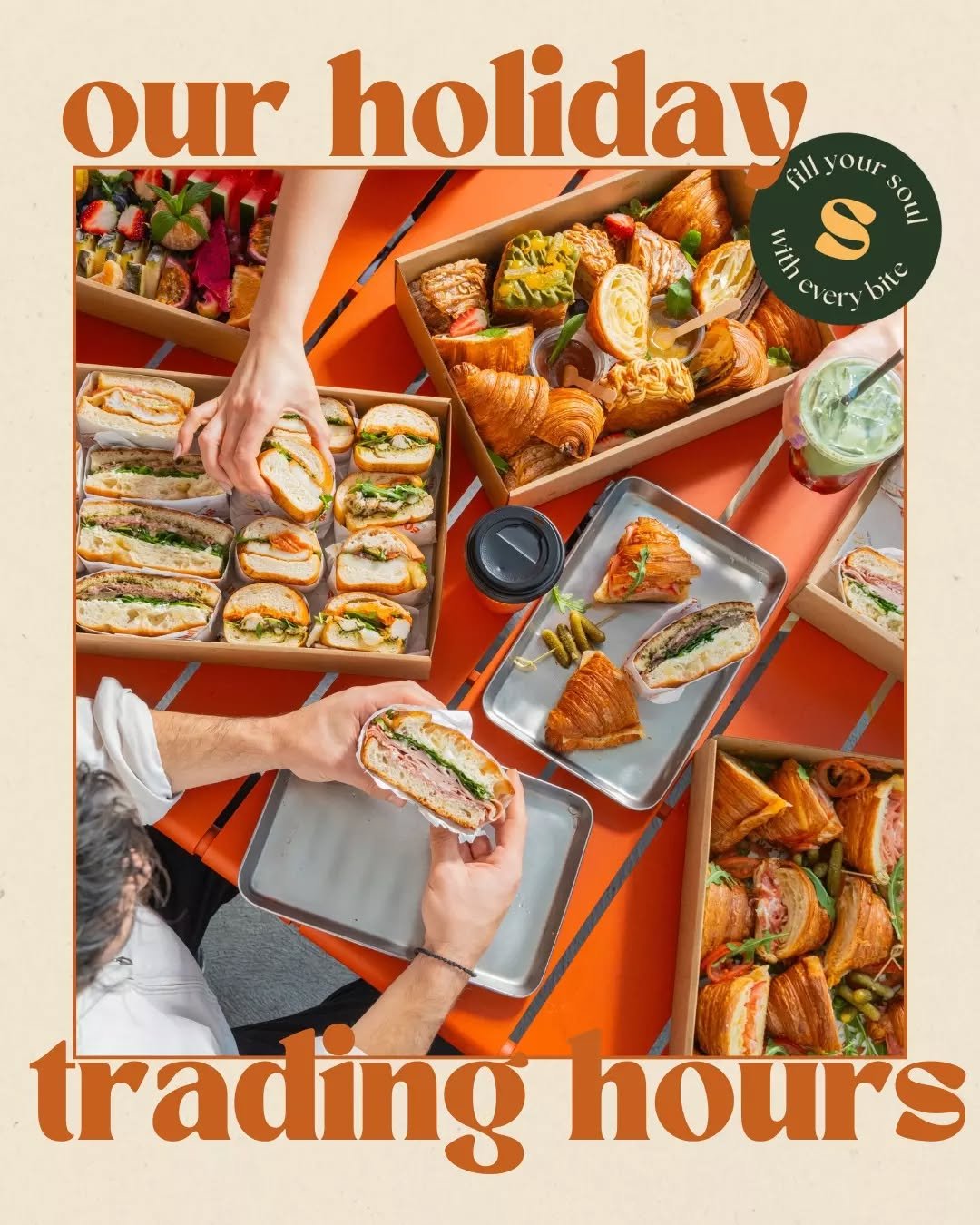 HEY 🔥 A quick heads up on our holiday trading hours.

We&rsquo;ll be closed on Christmas Eve, Christmas Day, New Year&rsquo;s Eve and New Year&rsquo;s Day. OPEN as normal across ALL other days!

We hope you all have a happy and safe holiday season, 