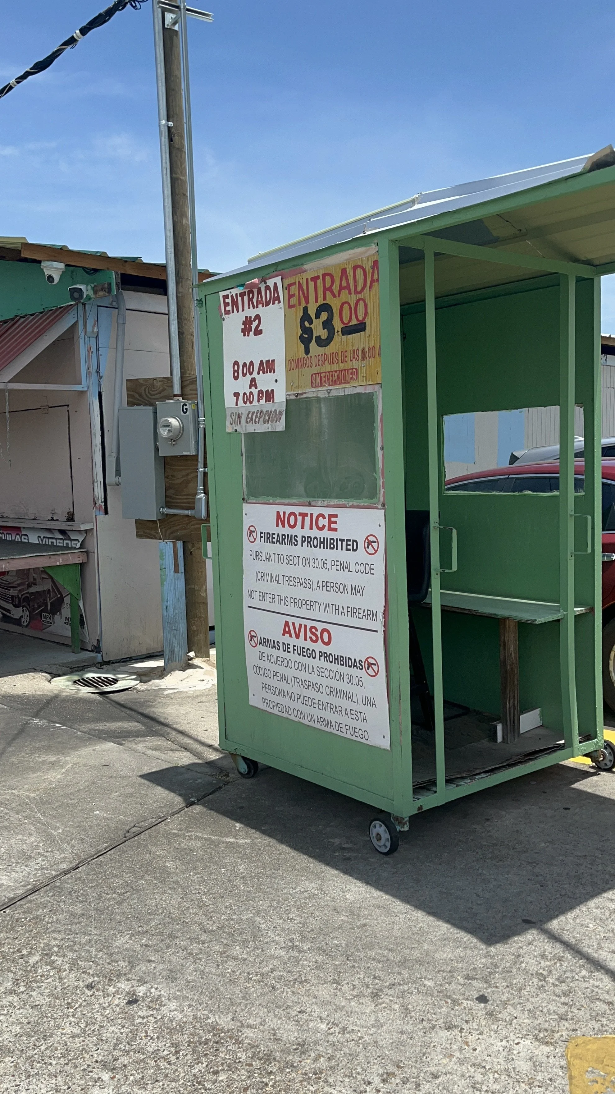 ...pass the green booth