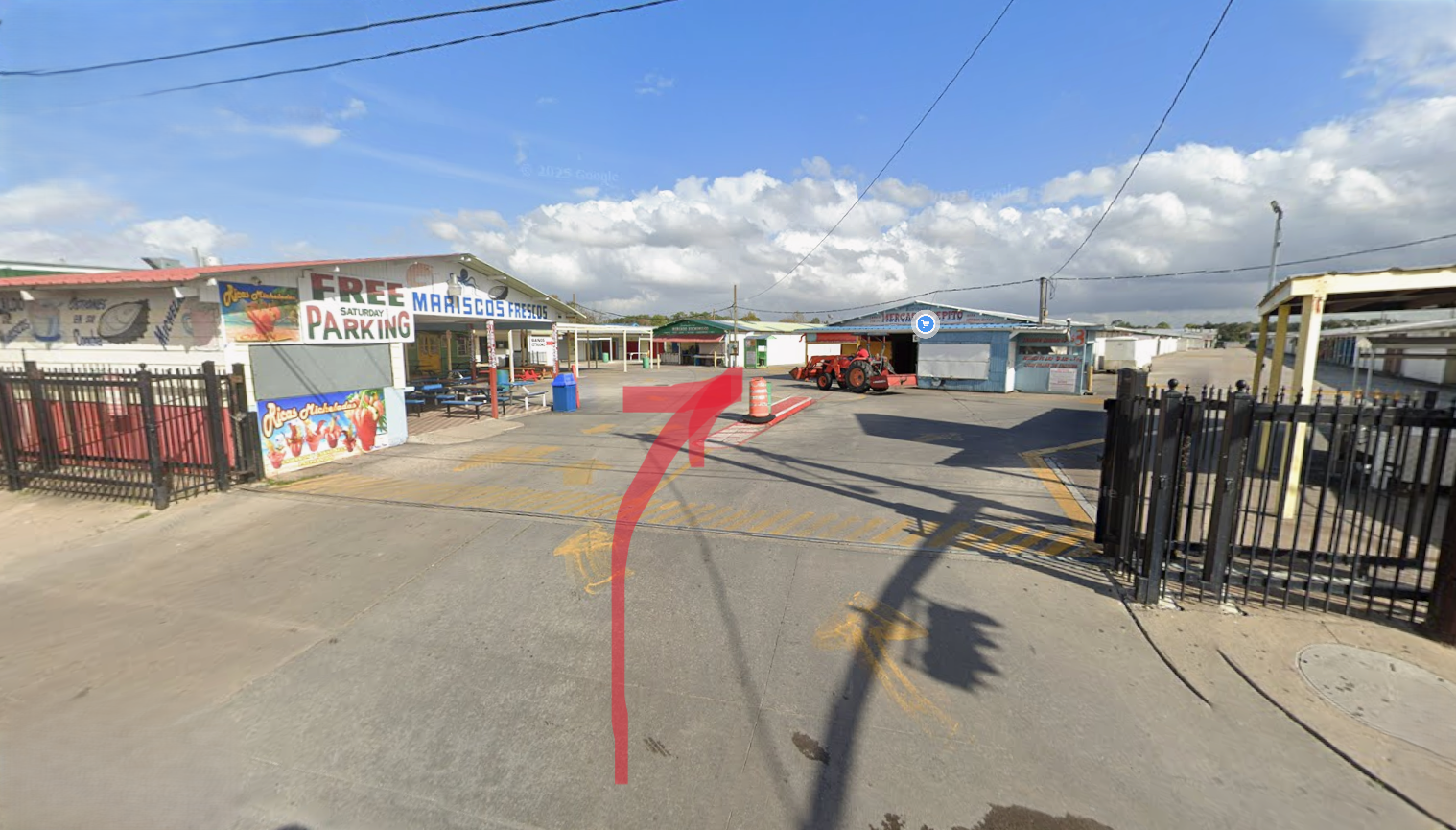 Drive towards the middle...