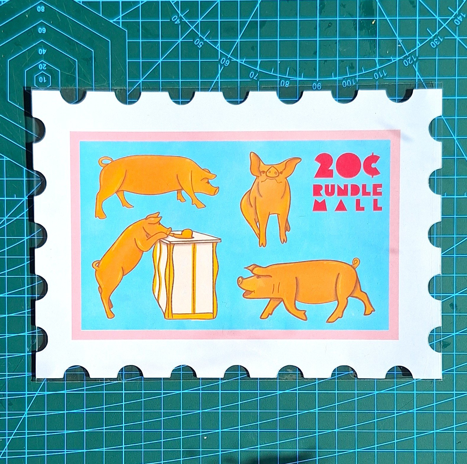 Rundle Pigs print