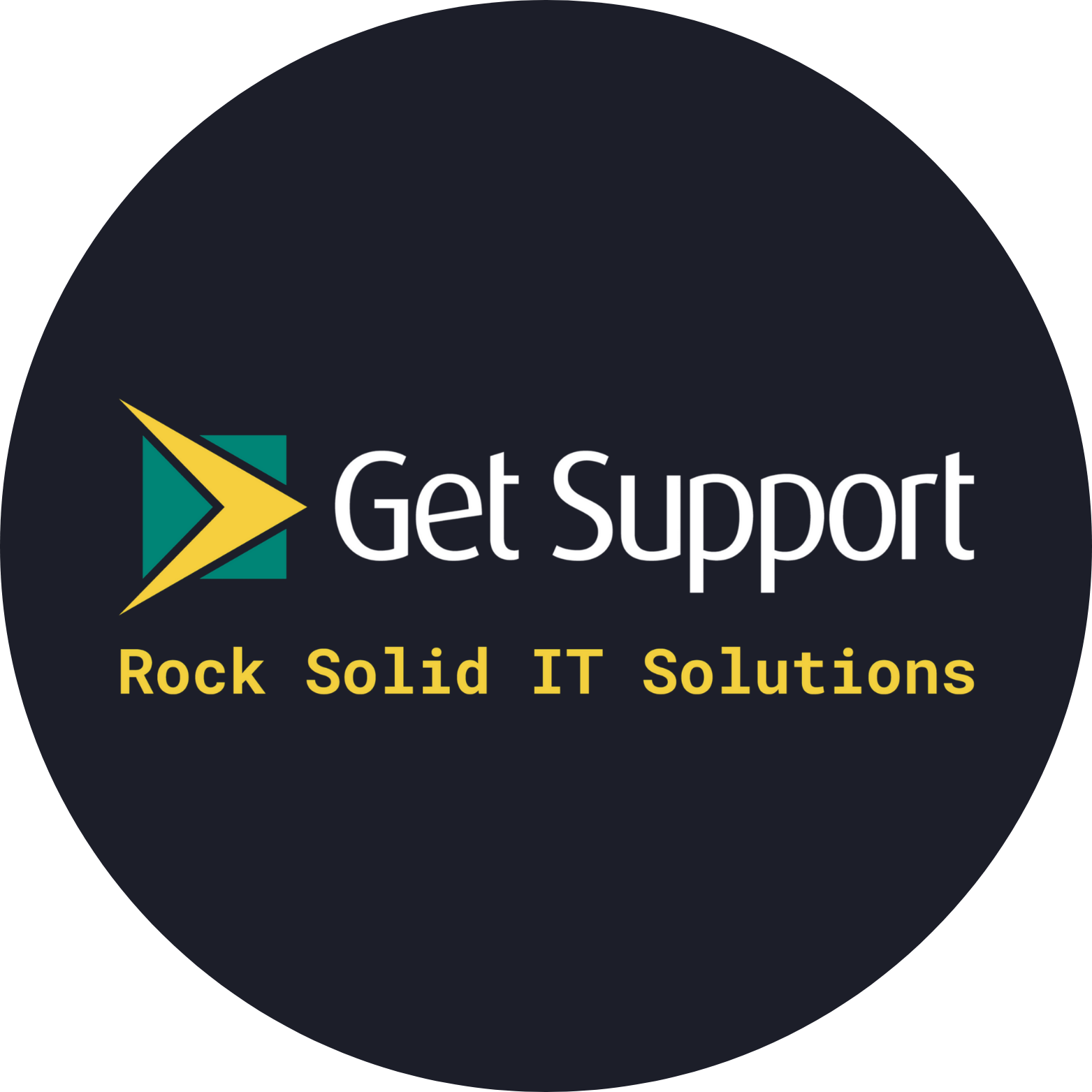 Get Support logo with the text 'Rock Solid IT Solutions'