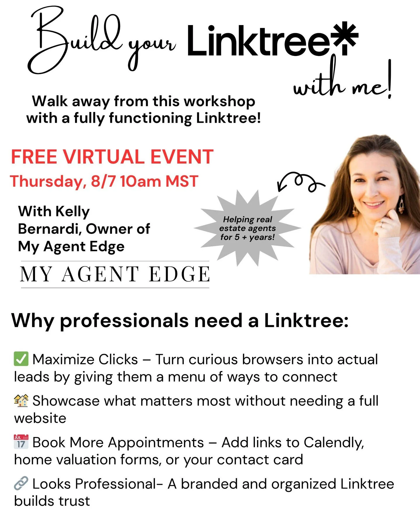 Let's build your Linktree together! Hope you see you there! 😀

#realestatemarketing #realestateservices #realestate #realestategoals #realtormarketing #realtorservices #realtor #realtorgoals #realtortips #realestatenewsletters #realtornewsletters