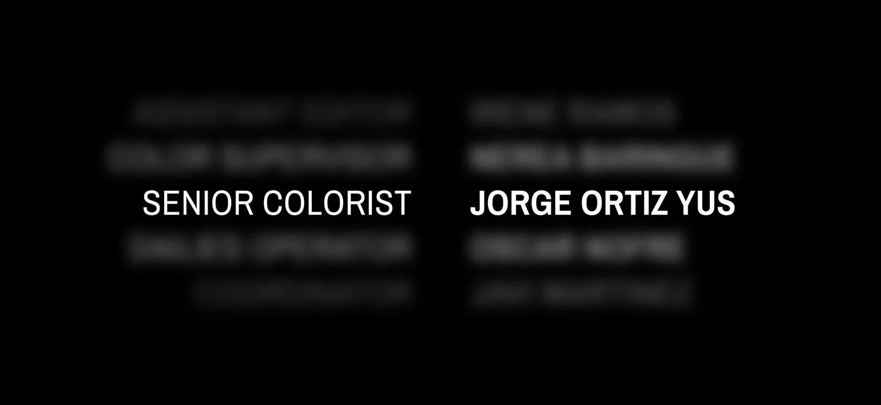Jorge Ortiz Yus — Senior Colourist