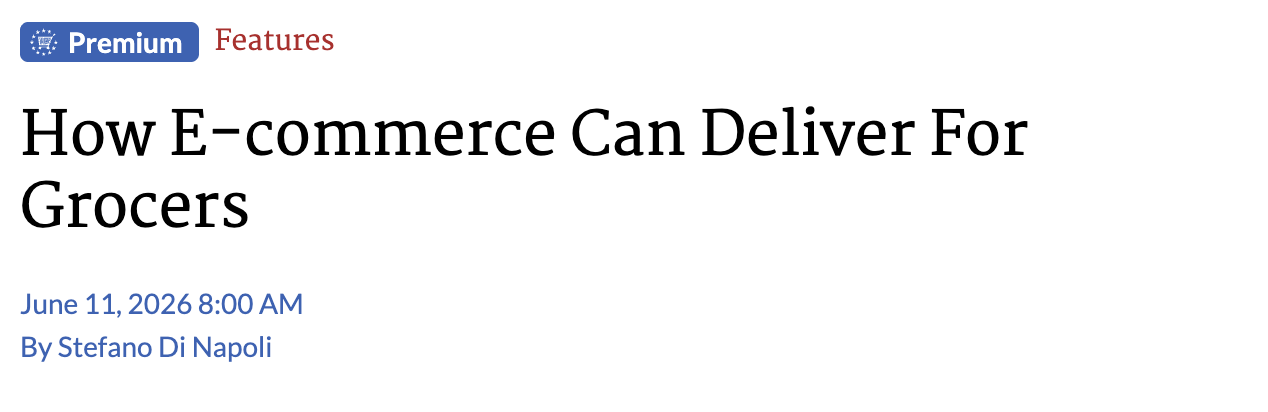 How E-commerce Can Deliver For Grocers