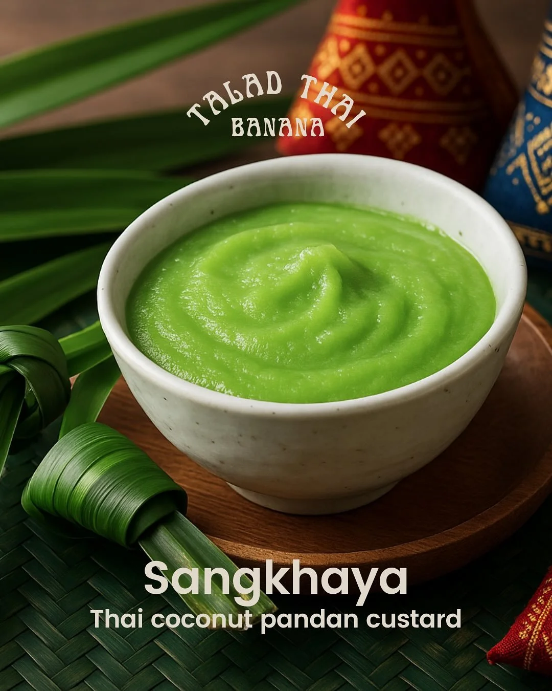 SG60 EXCLUSIVE LAUNCH: 🇸🇬🇹🇭 Have you heard and tried Thai Kaya?

Singaporeans know and love kaya&mdash;but have you met Sangkhaya? This fragrant Thai pandan custard is kaya&rsquo;s delicious cousin: richer in coconut, silkier in texture, and just