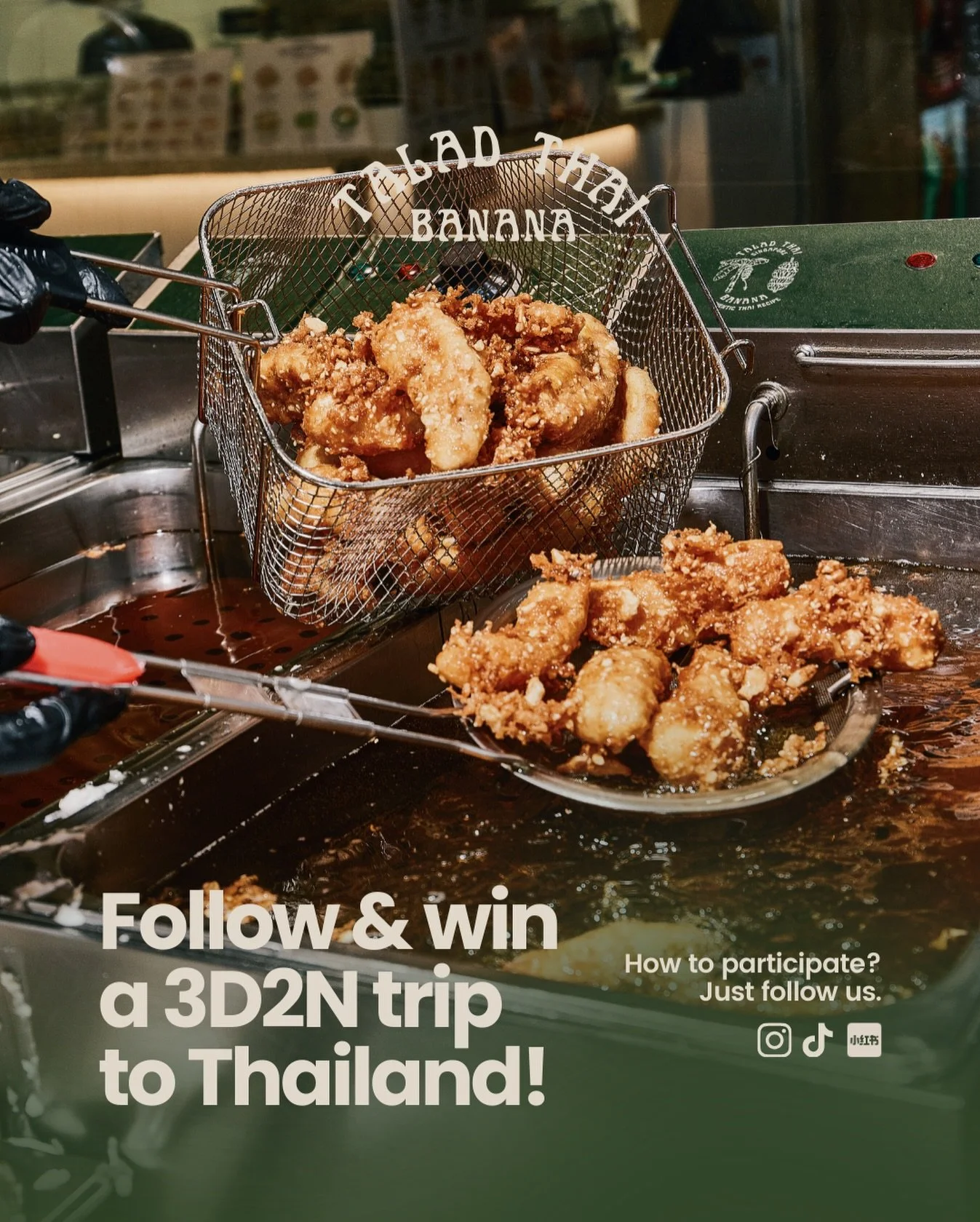 Sun, street food and a little adventure in Thailand&hellip; 🇹🇭✨

As we get ready to bring Talad Thai Banana to Malaysia, we&rsquo;re giving one lucky winner a 3D2N trip to Thailand for two (accommodation included).

Who would you take along? 👀

Ma