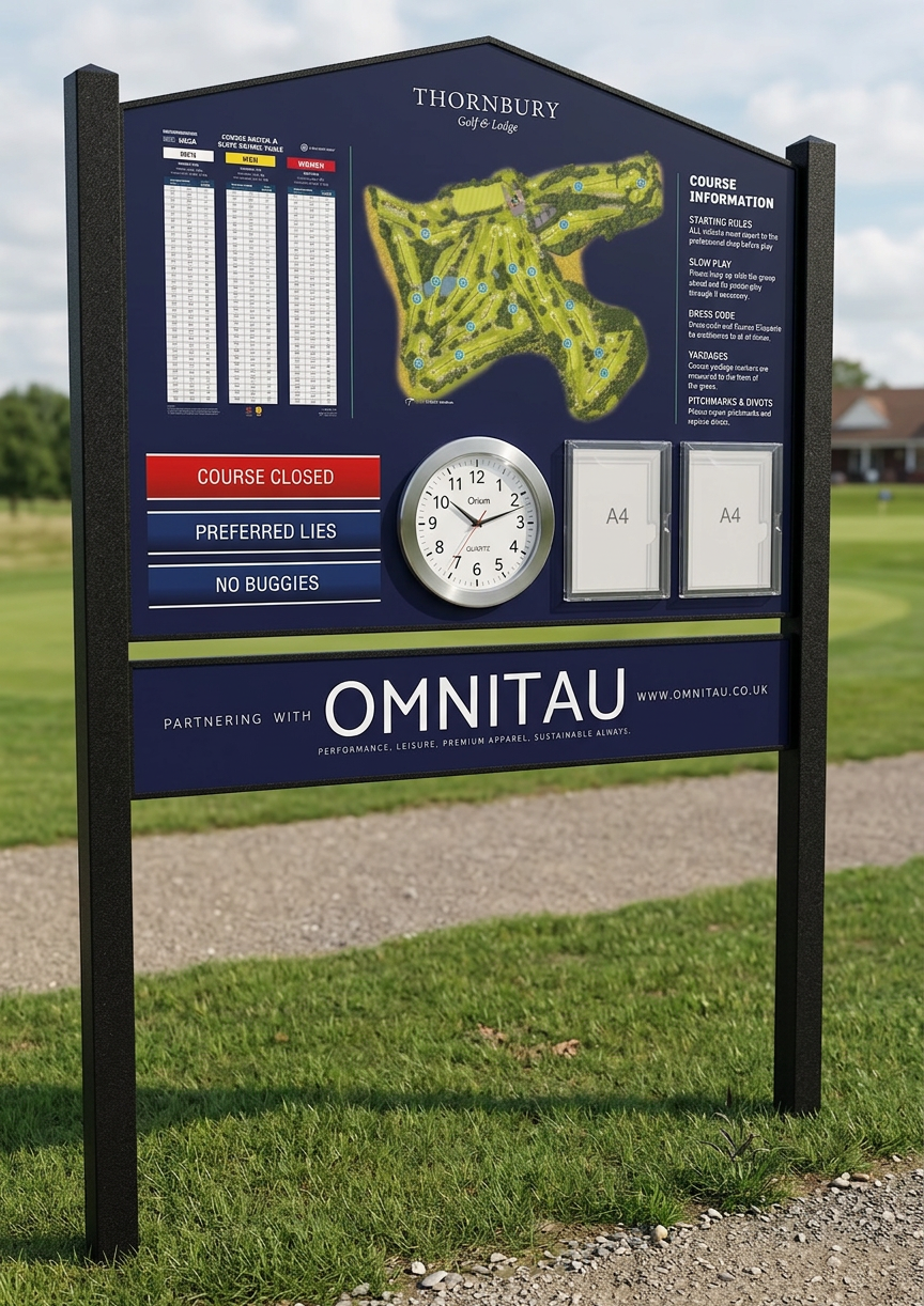 Firefly_create a 3d angled shot render of this golf course sign 81292.png