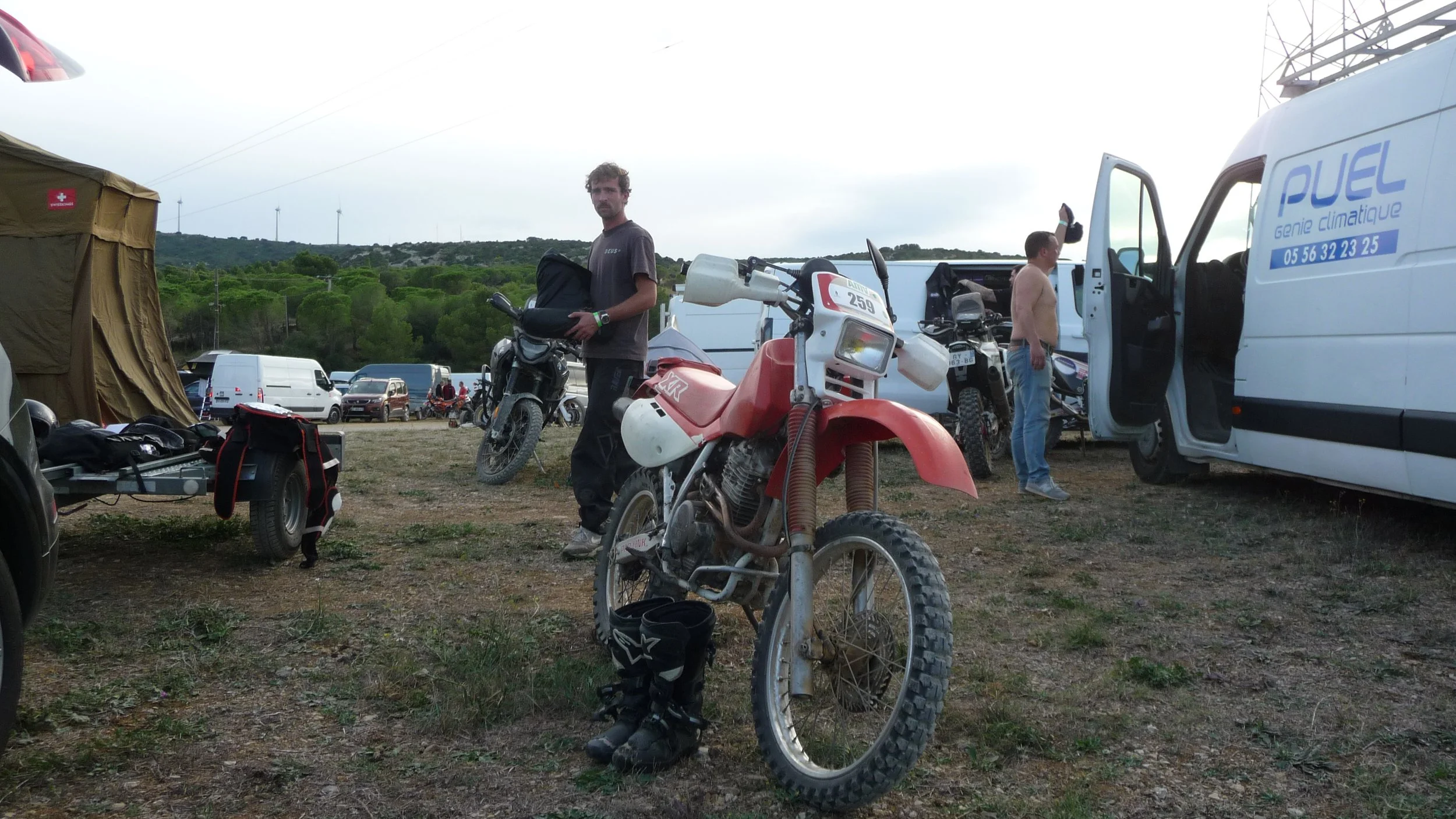 credits monocylindre XR600R AMV GREEN RALLYE