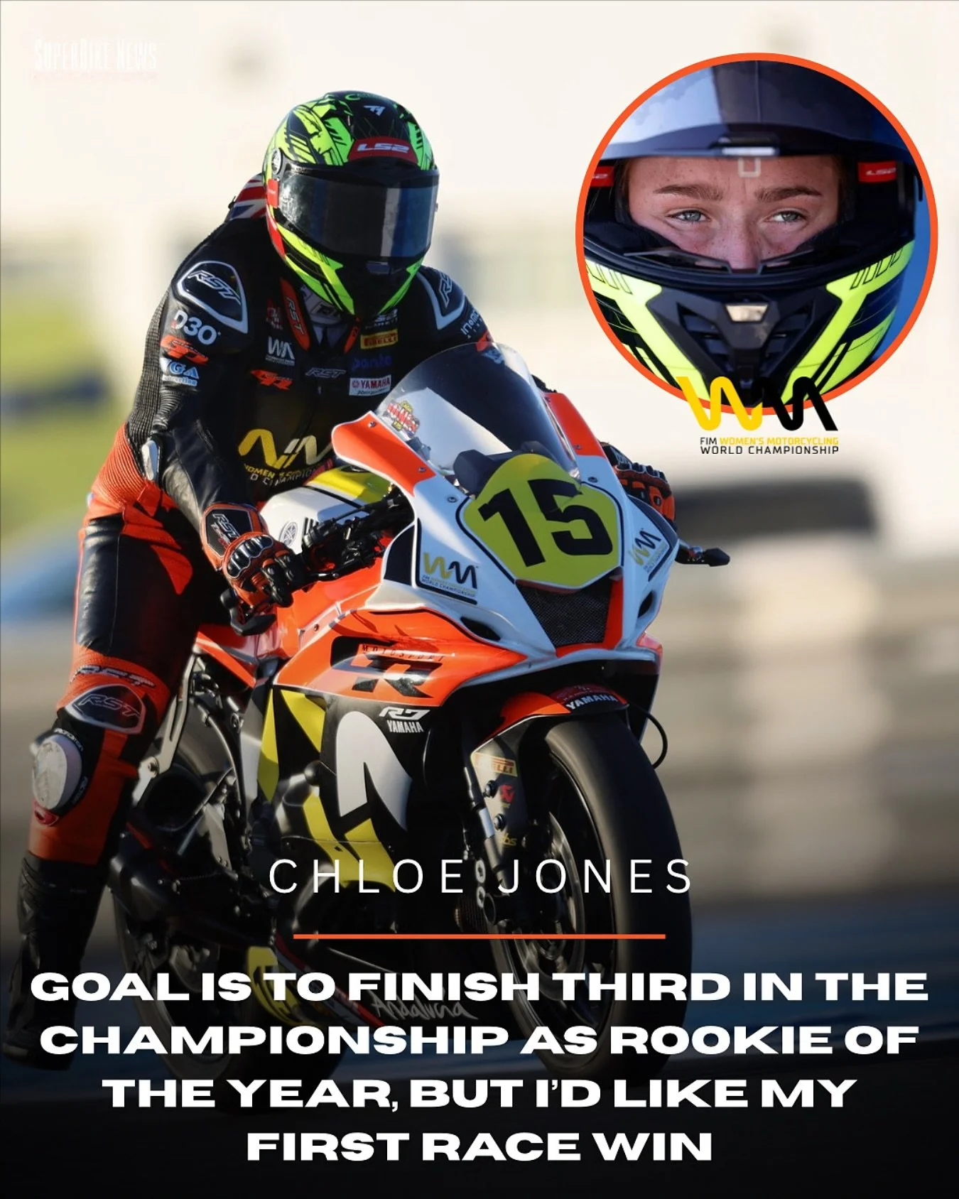 Chloe Jones secured valuable points in Jerez today in the battle to secure third position in the WorldWCR as the Brit secured second in race 1. 
Speaking to media after the race, Jones had this to say: 
“An interesting race; I was lying fourt