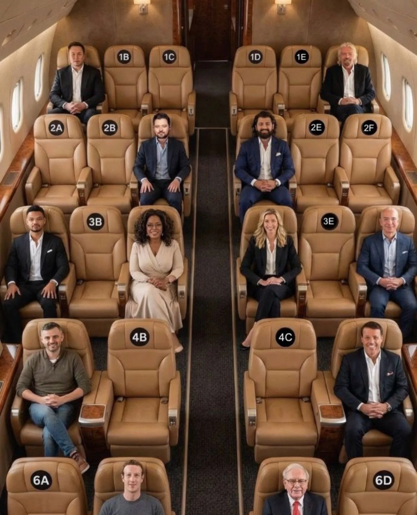13 hour flight &hellip;One seat - one chance to ask a question. Where are you sitting and why?

Elon Musk - Tesla, SpaceX, X, Neuralink

Richard Branson - Virgin Group (400+ companies across music, airlines, space travel)

Daniel Priestley - Dent Glo