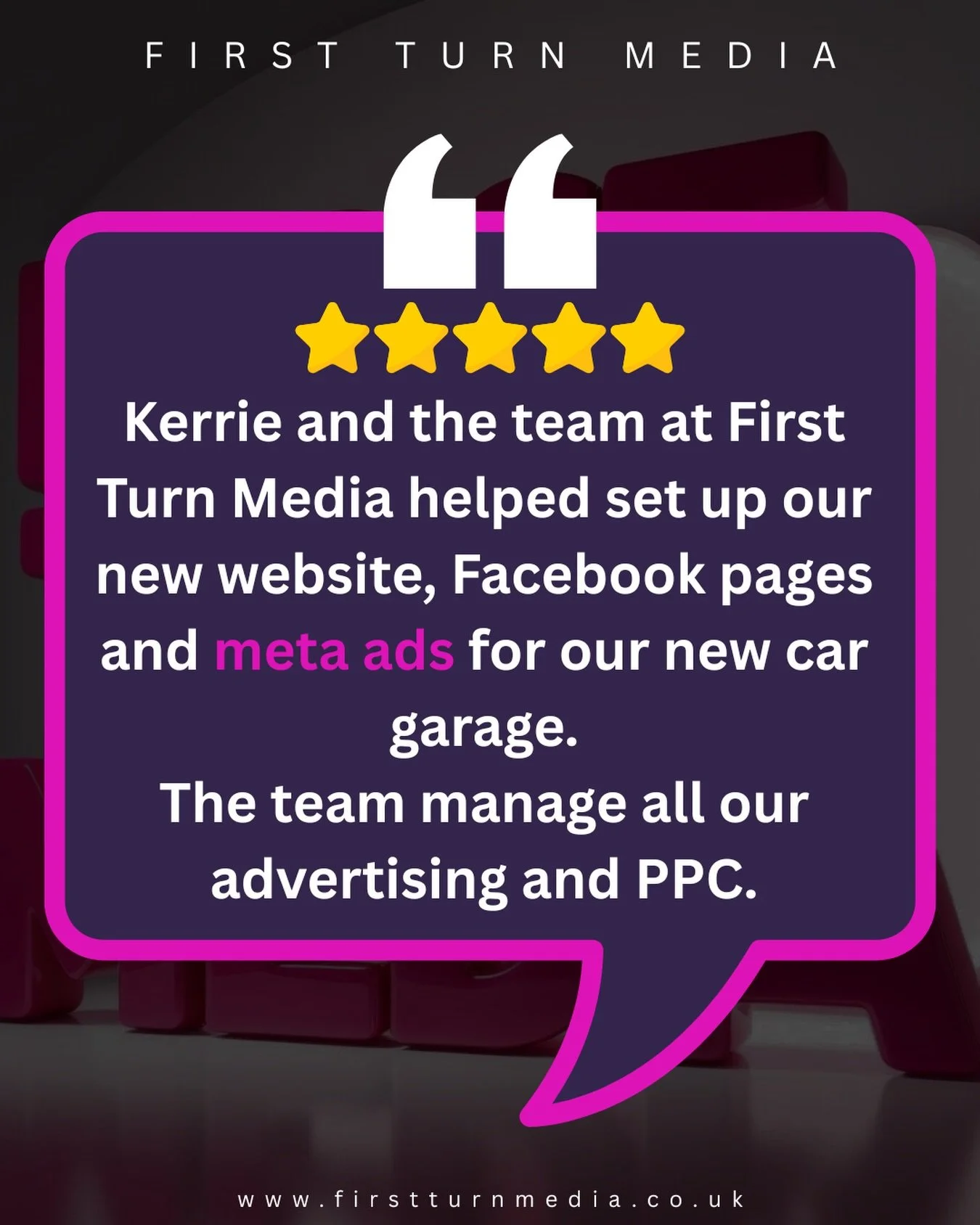 Need a new website? Help with Meta Ads?  Fresh new marketing plan - we have you covered. 

First Turn Media, based in March, works alongside rural small businesses offering comprehensive marketing strategies.

#review #marketing