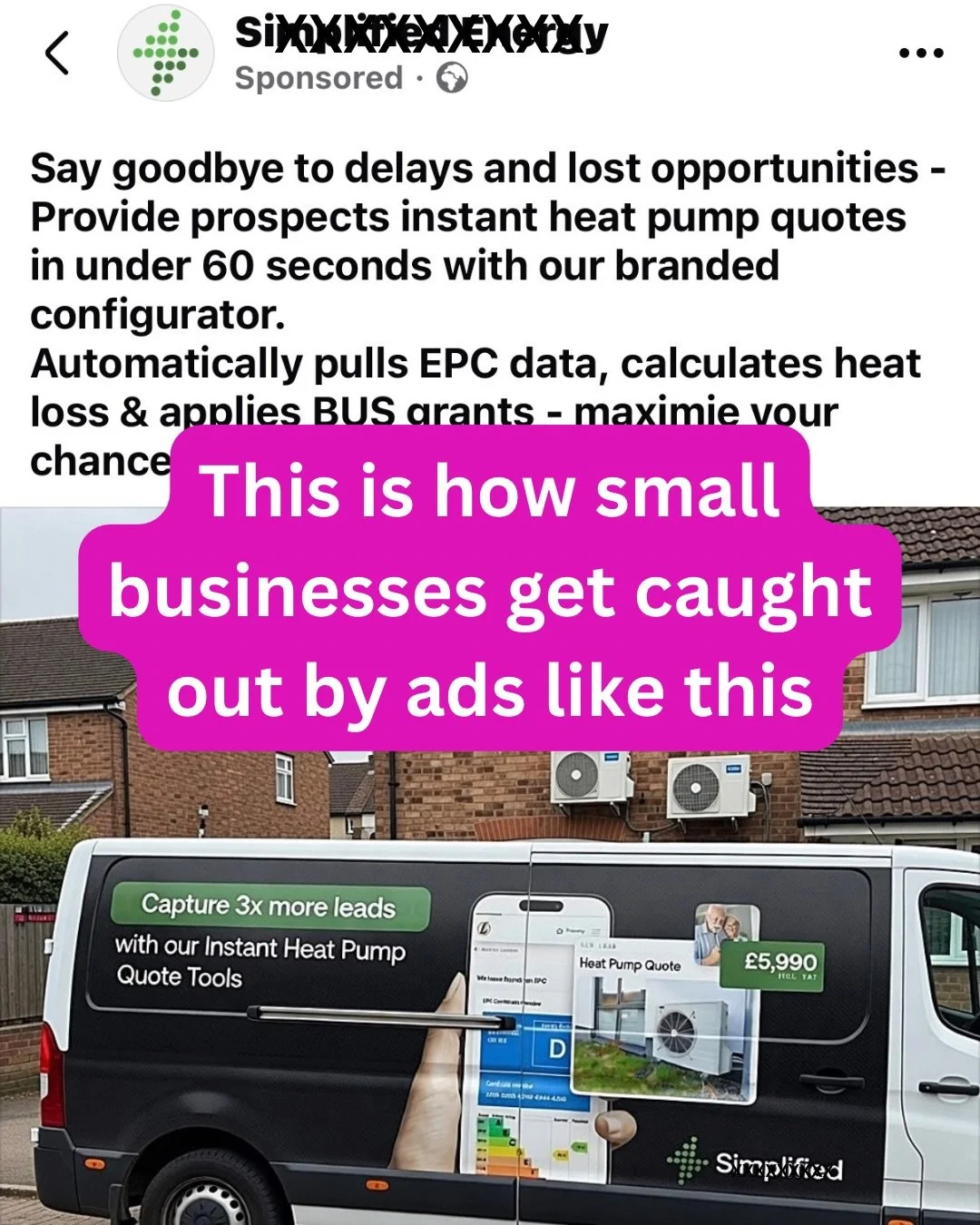 I see ads like this all the time and I know exactly what they&rsquo;re doing.

They&rsquo;re dressing up a tool and selling it like it&rsquo;s going to fix your lead problem.

AI. Instant quotes. More leads. Sounds great doesn&rsquo;t it.

But it&rsq