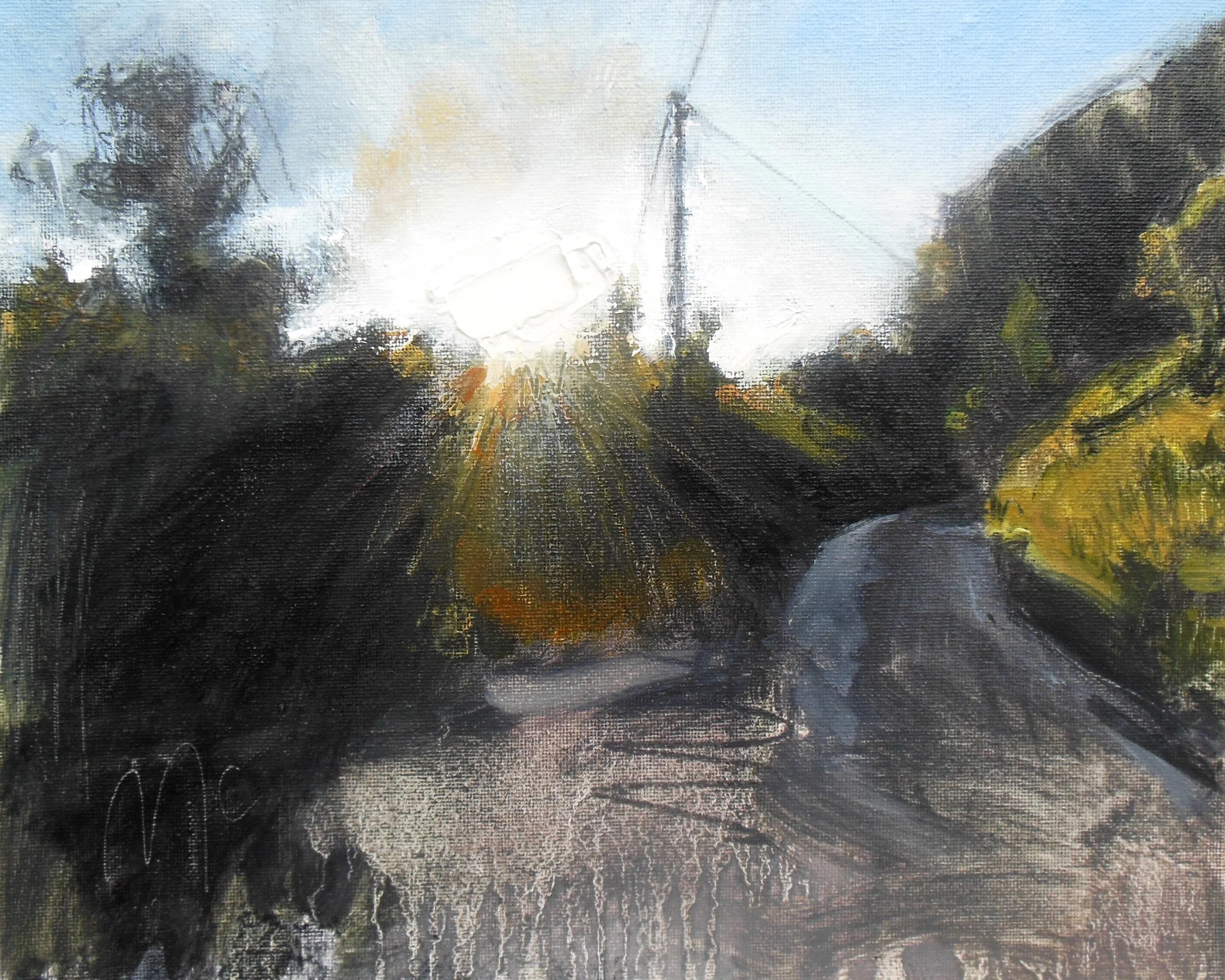 15.  Summer Evening Sun and Road.JPG