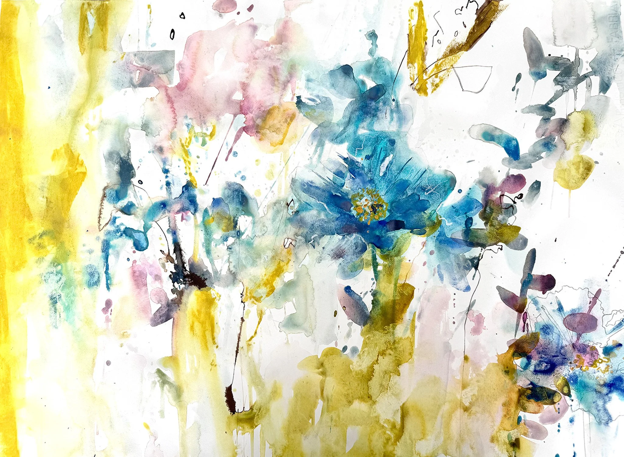 Janette Phillips '...and I'm Feeling Good', watercolour, 70 x 90cm, £1250