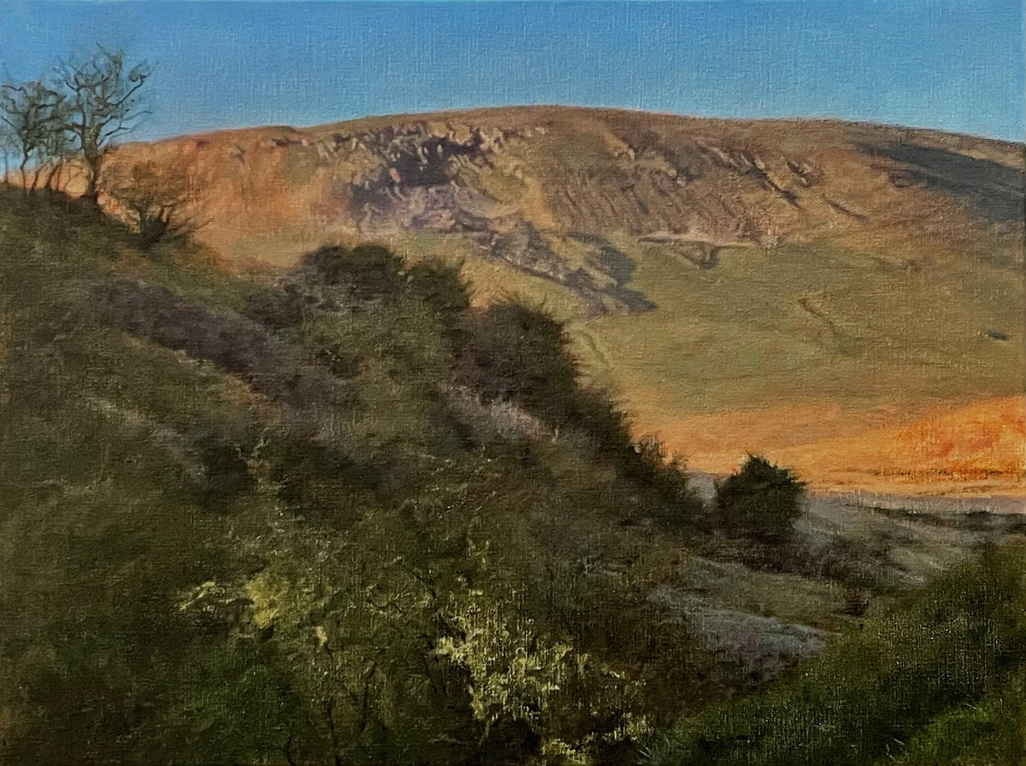 Alan Stones 'Evening Light', oil on linen,  64 x 84cm, £3100