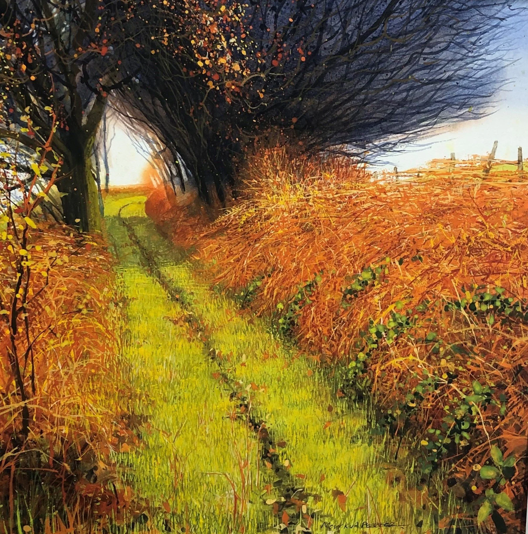 Mark A Pearce 'Autumn equinox', watercolour and gouche, £995