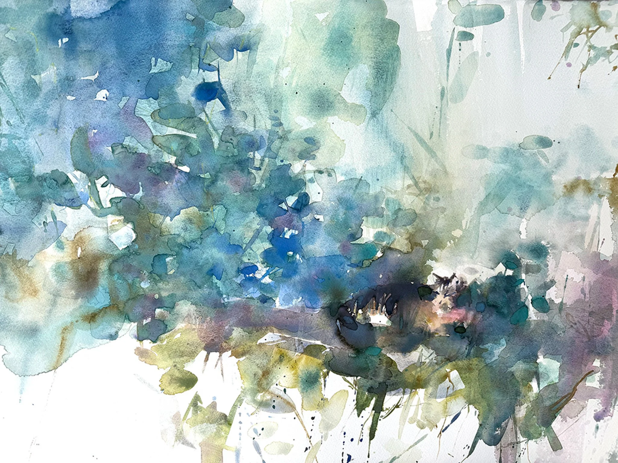 Janette Phillips 'Queen of All She Surveys', watercolour, 75 x 95cm, £1450