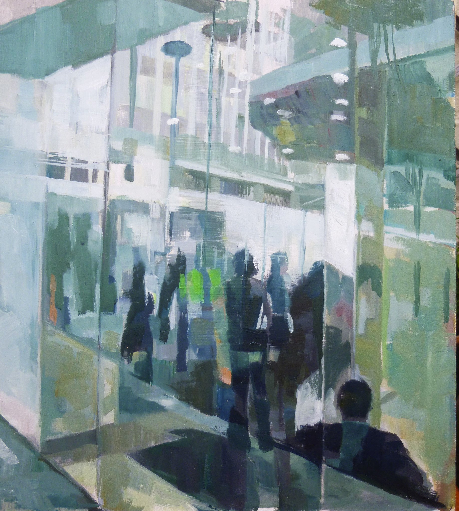 Ceri Allen 'Reflections', oil on board,  43 x 39cm, £800