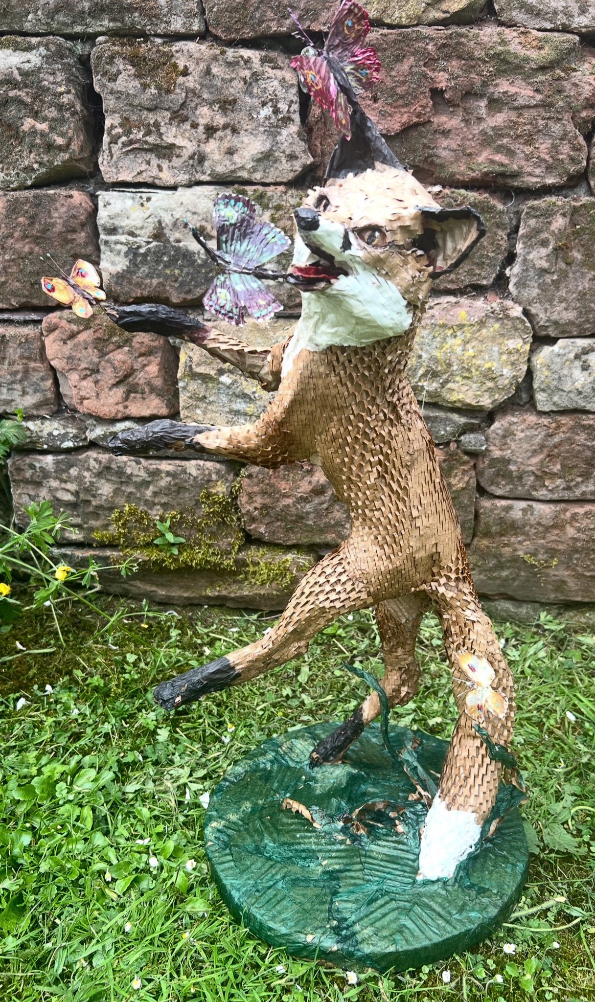 David Cemmick 'Chasing Flutterbies - Fox Club', recycled packaging, £850