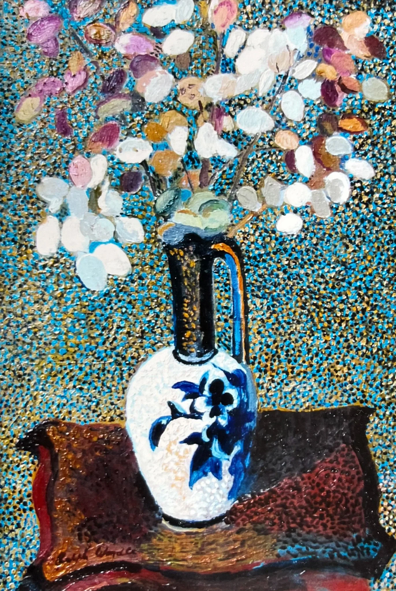 Ralph Wardle 'Honesty', oil on canvas board, 40 x 30cm, £250