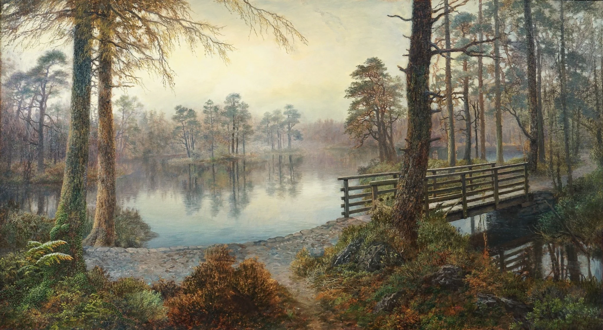Graham Twyford 'Around High Dam', oil on canvas, 51 x 92cm, £2200